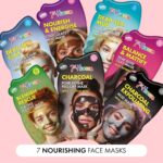 7th Heaven Facial Mask Peel Marbling Black Clay & Gold