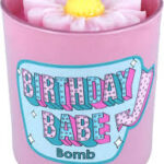 Candle Glass Flower Birthday Babe