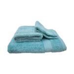 Bath Towel Plain Blue