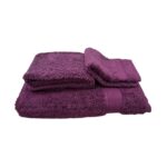 Bath Towel Plain Purple